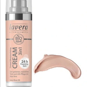 Lavera Ivory Rose 00 tinted moisturizing cream/foundation; 3 in 1